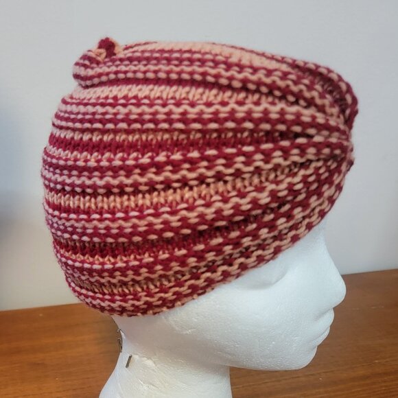 Red/Cream Knit Beanie Hat for Child/Toddler - Picture 1 of 6